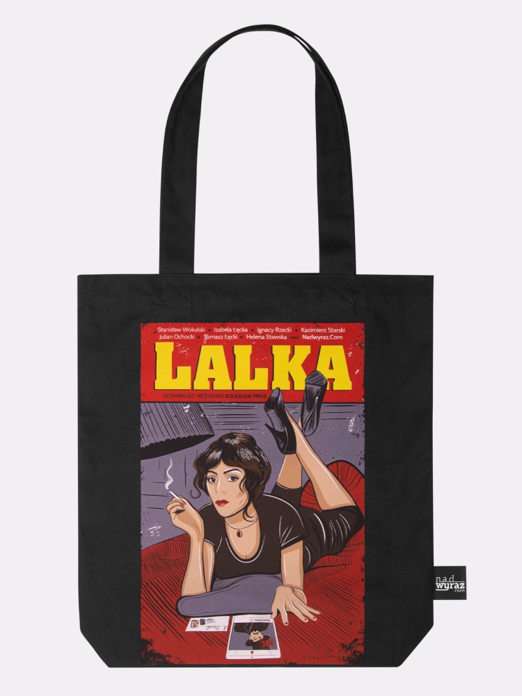 LALKA / torba bawełniana czarna 
