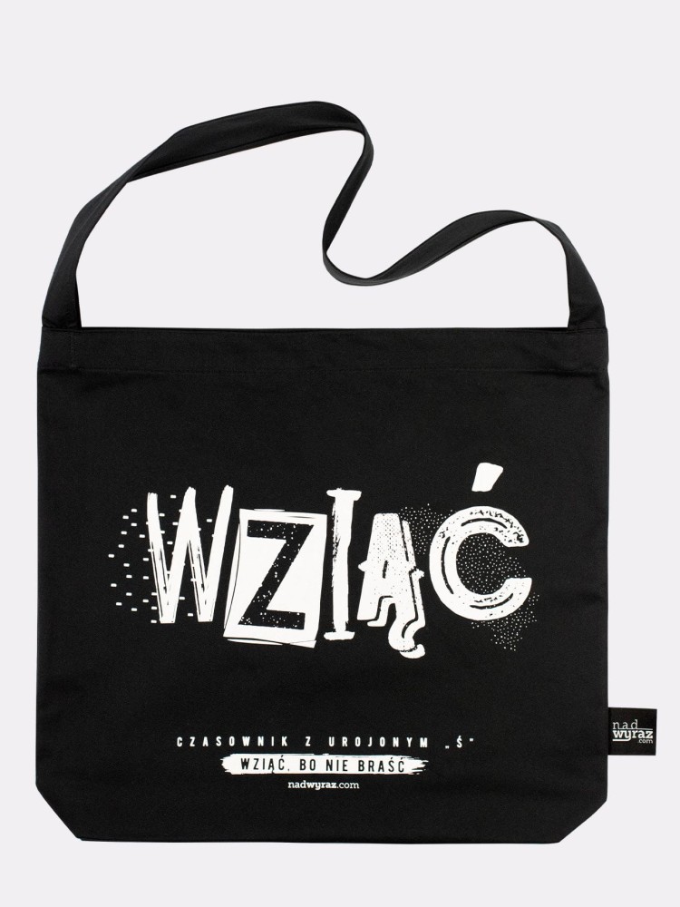 WZIĄĆ / torba bawełniana czarna