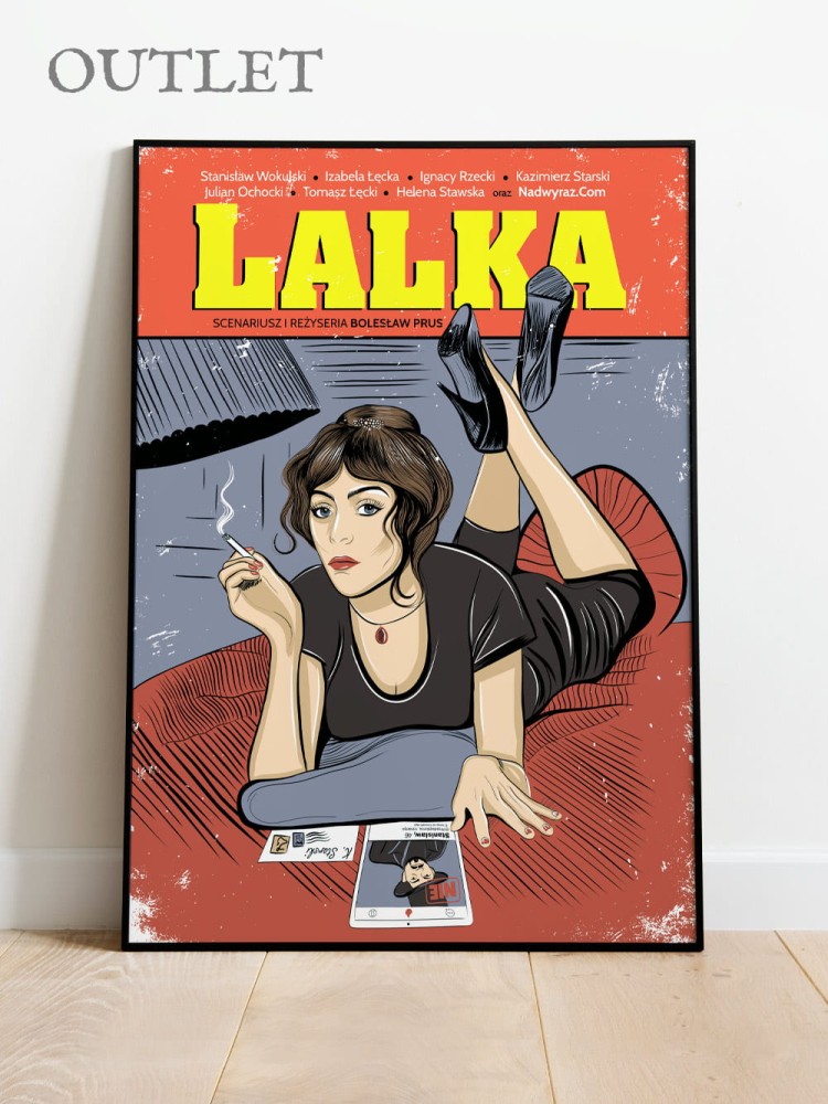 LALKA / BOLESŁAW PRUS / plakat B2 OUTLET