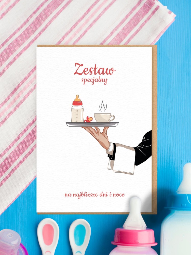 ZESTAW SPECJALNY / kartka z okazji narodzin dziecka