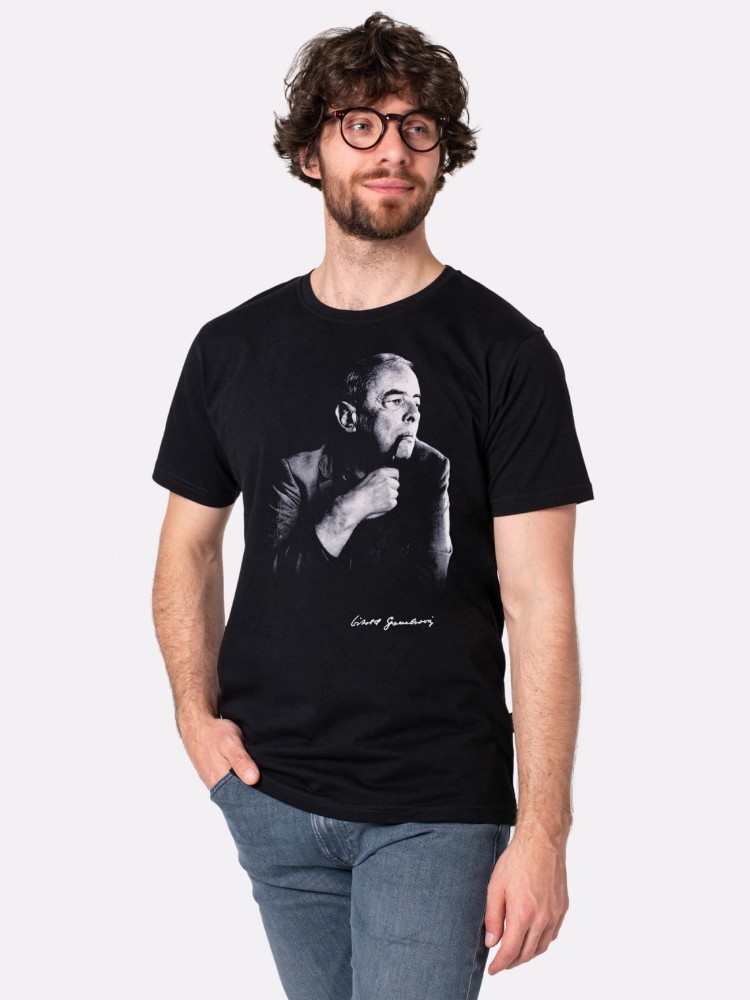 WITOLD GOMBROWICZ / koszulka męska / czarna