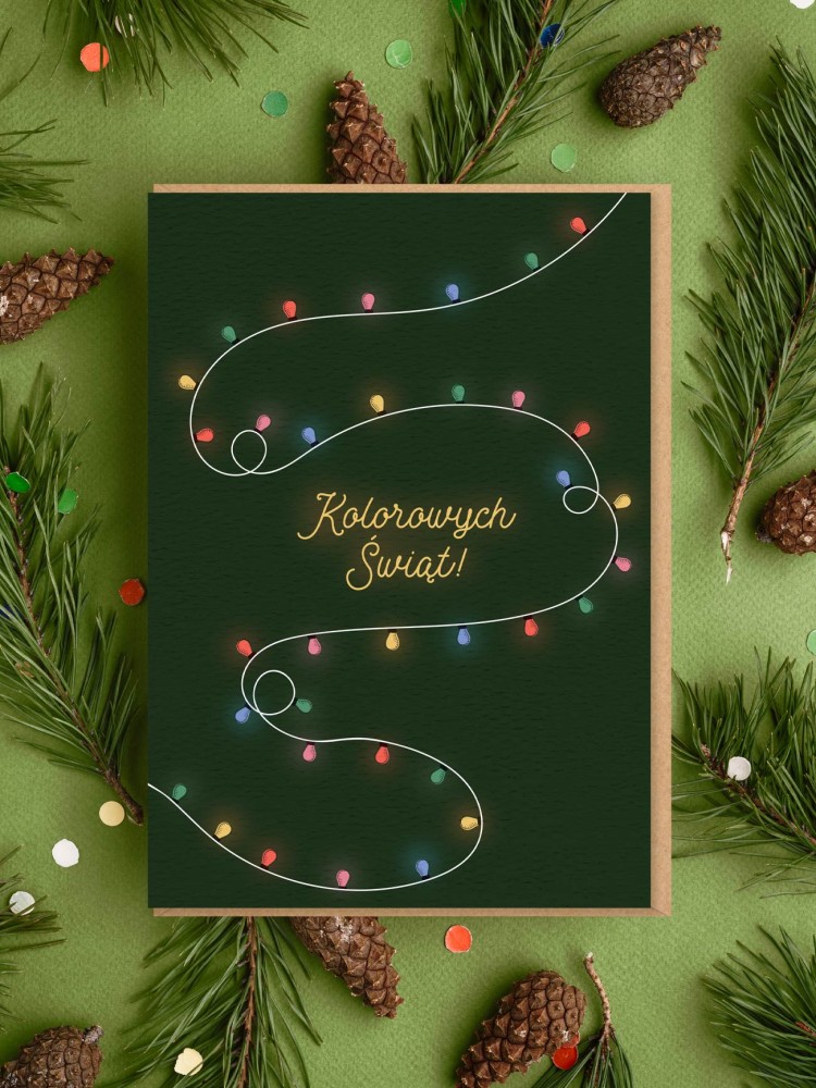 KOLOROWYCH ŚWIĄT / kartka bożonarodzeniowa