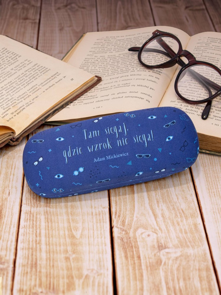 TAM SIĘGAJ, GDZIE WZROK NIE SIĘGA / Adam Mickiewicz / etui na okulary
