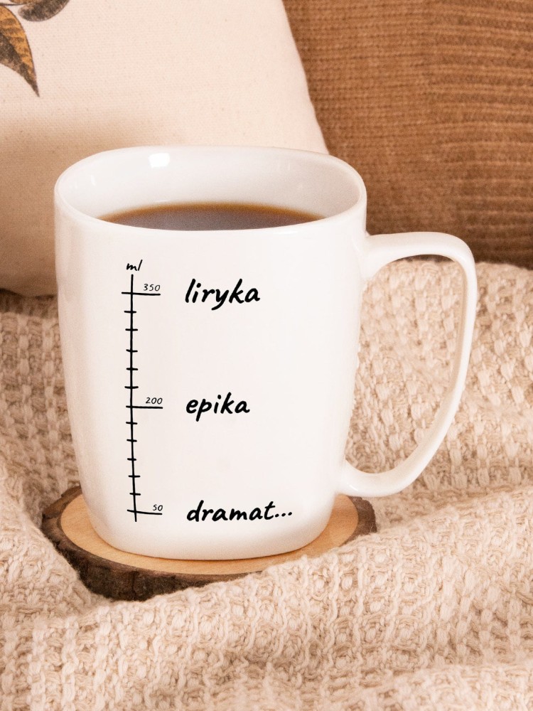LIRYKA, EPIKA, DRAMAT... / kubek biały z uchem