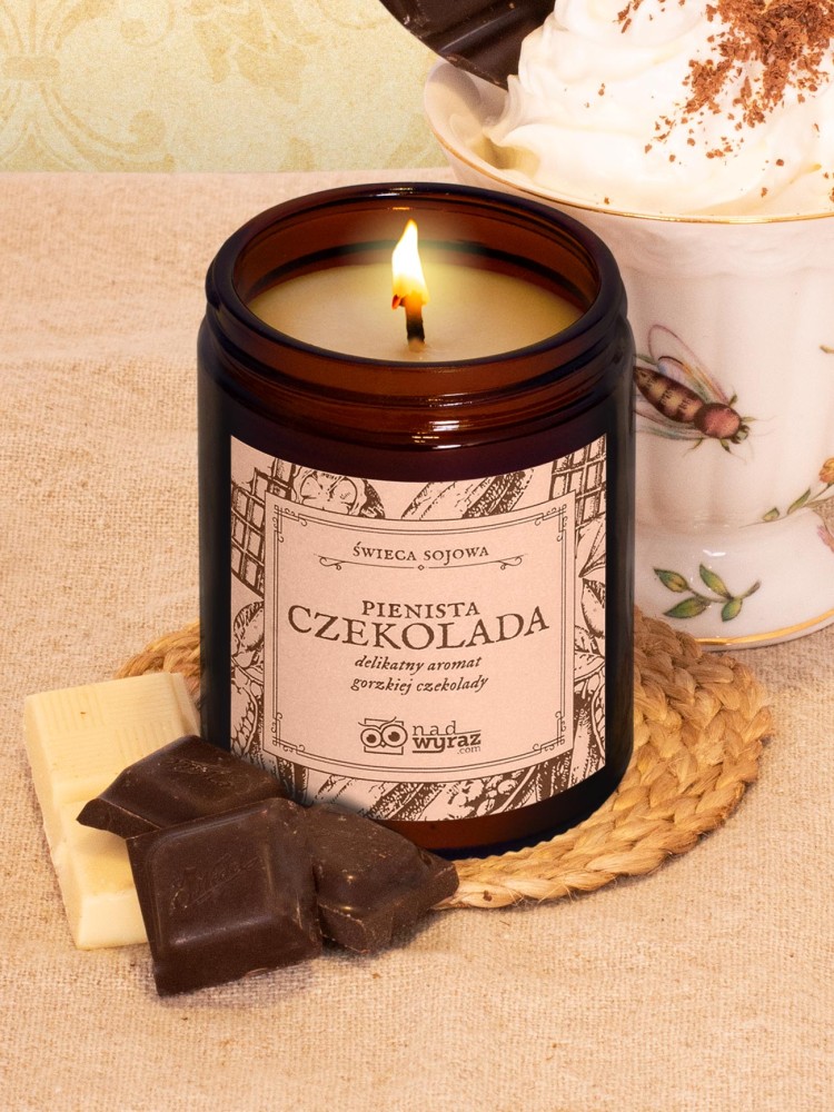 PIENISTA CZEKOLADA / świeca sojowa zapachowa
