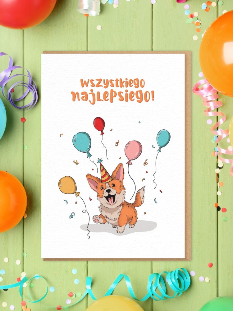 WSZYSTKIEGO NAJLEPSIEGO! / kartka urodzinowa