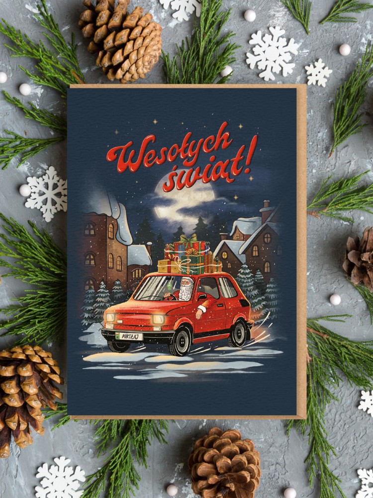 MALUCH / WESOŁYCH ŚWIĄT! / kartka bożonarodzeniowa
