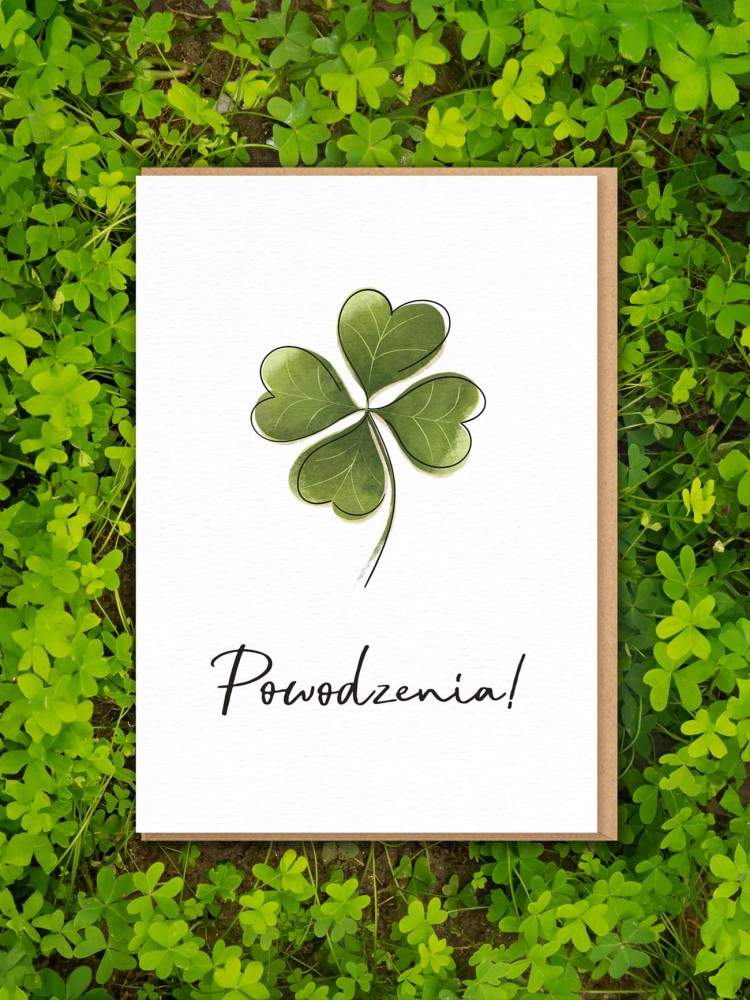 POWODZENIA / KONICZYNA / uniwersalna kartka okolicznościowa