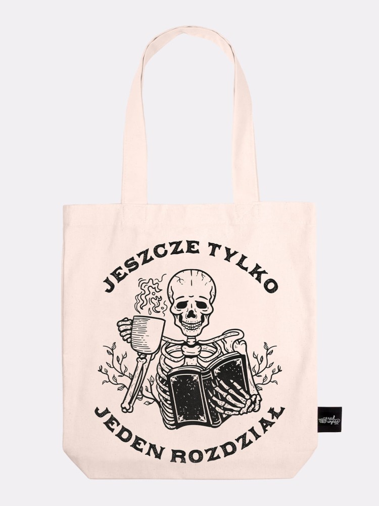 JESZCZE TYLKO JEDEN ROZDZIAŁ / torba bawełniana / ecru