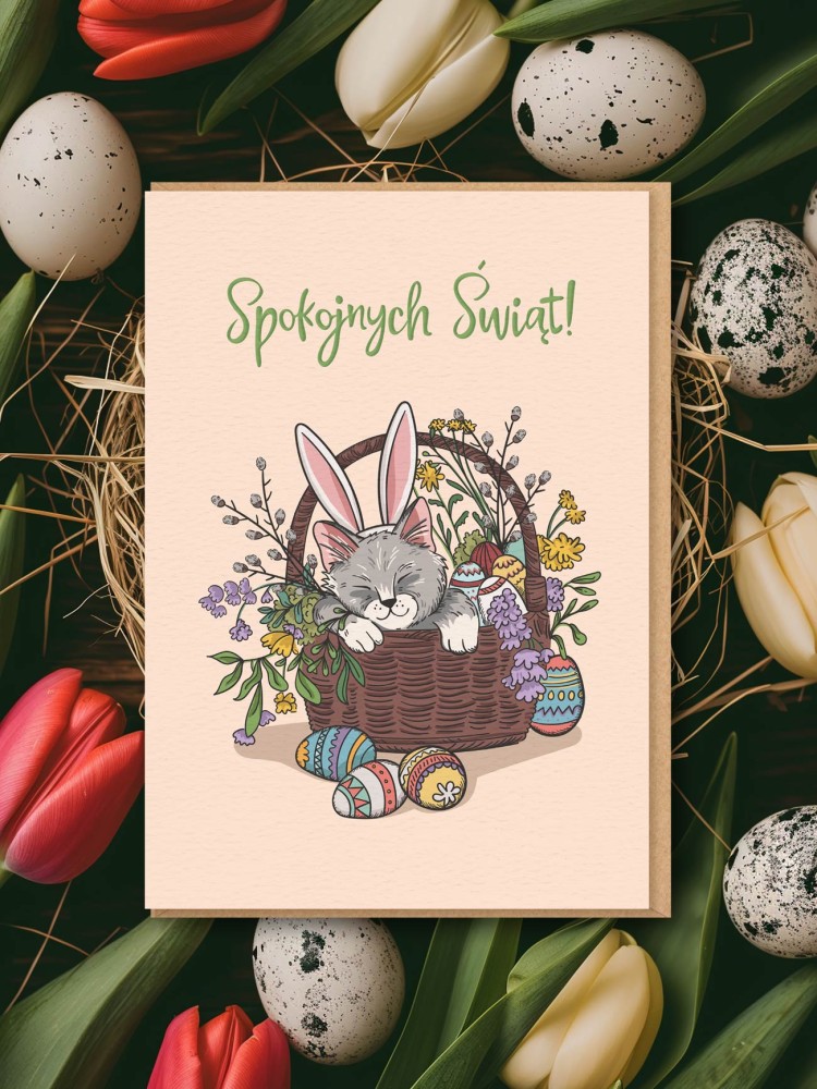 SPOKOJNYCH ŚWIĄT! / kartka wielkanocna