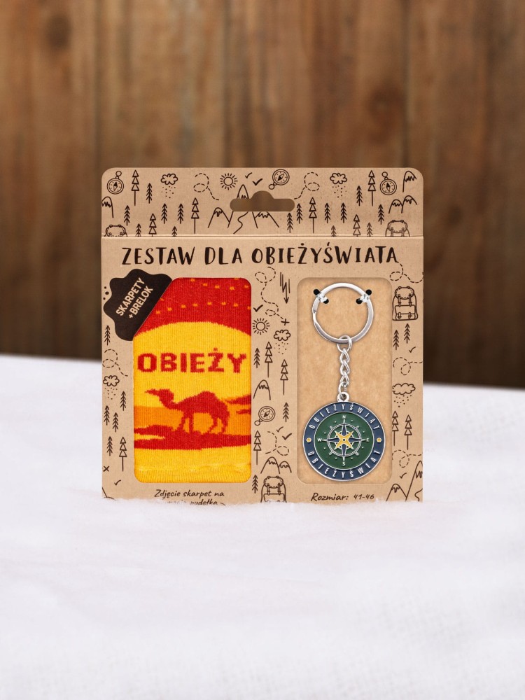 OBIEŻYŚWIAT / zestaw / brelok + skarpetki 41-46