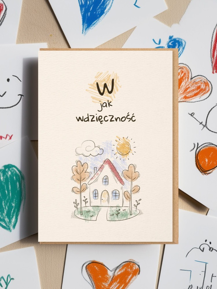 W JAK WDZIĘCZNOŚĆ / kartka okolicznościowa