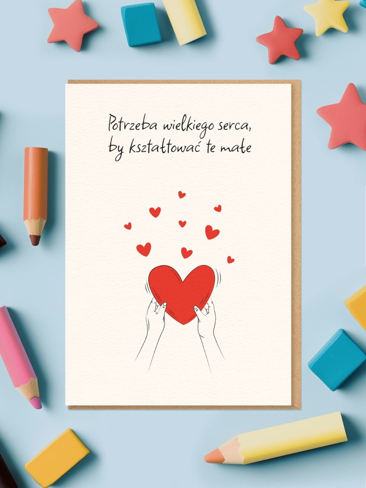 WIELKIE SERCE / kartka okolicznościowa