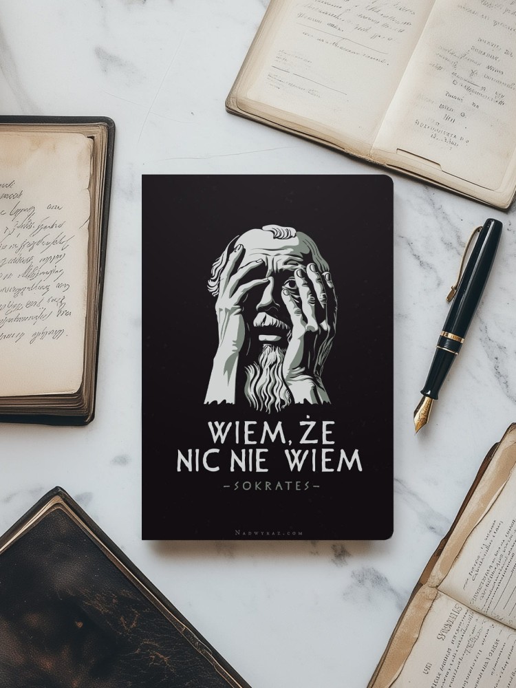 WIEM, ŻE NIC NIE WIEM / SOKRATES / zeszyt B5 / 60 kartek