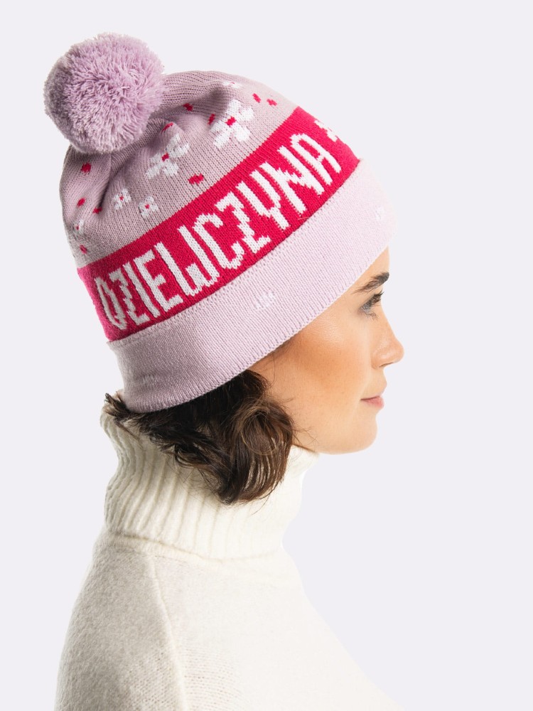 DZIEWCZYNA JAK MALINA / czapka zimowa