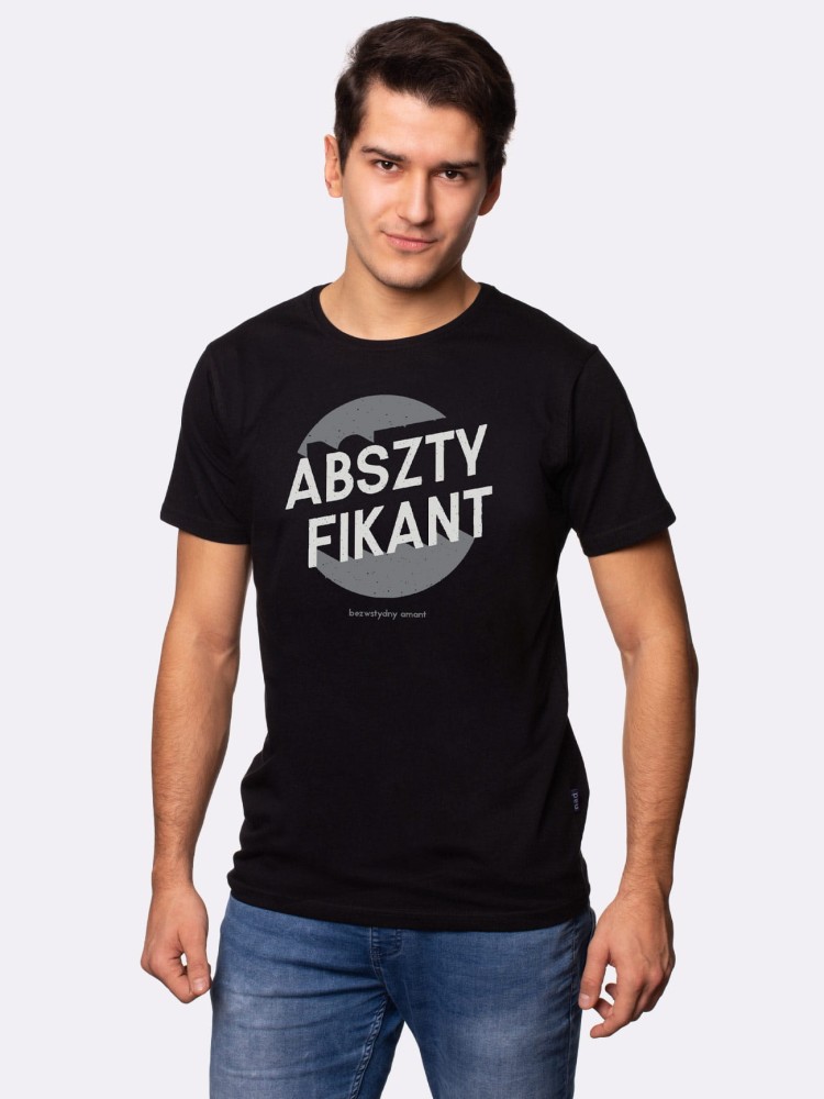 ABSZTYFIKANT / koszulka męska / czarna