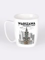 Kubek z ilustracją Pałacu Kultury i Nauki w Warszawie