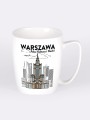 Kubek z ilustracją Pałacu Kultury i Nauki w Warszawie