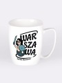 Kubek z Syrenką Warszawską i napisem "Warszawa"