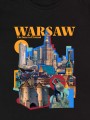 Warszaw the heart of Poland koszulka damska czarna_3.jpg