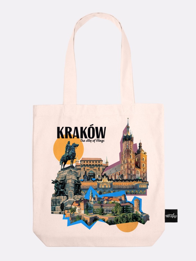 KRAKÓW – THE CITY OF KINGS / torba bawełniana / ecru