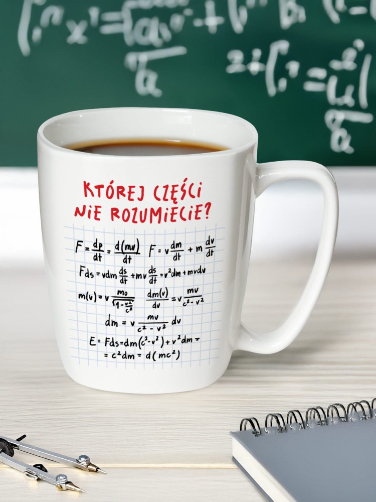 KTÓREJ CZĘŚCI NIE ROZUMIECIE? / kubek biały z uchem