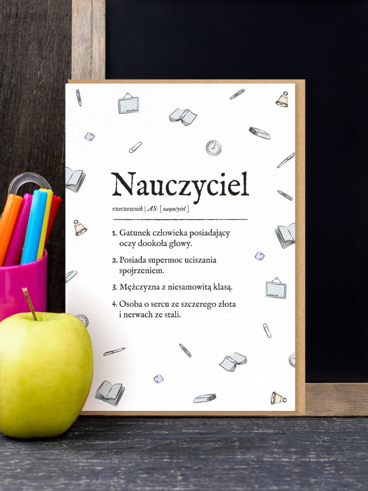 NAUCZYCIEL / kartka dla nauczyciela