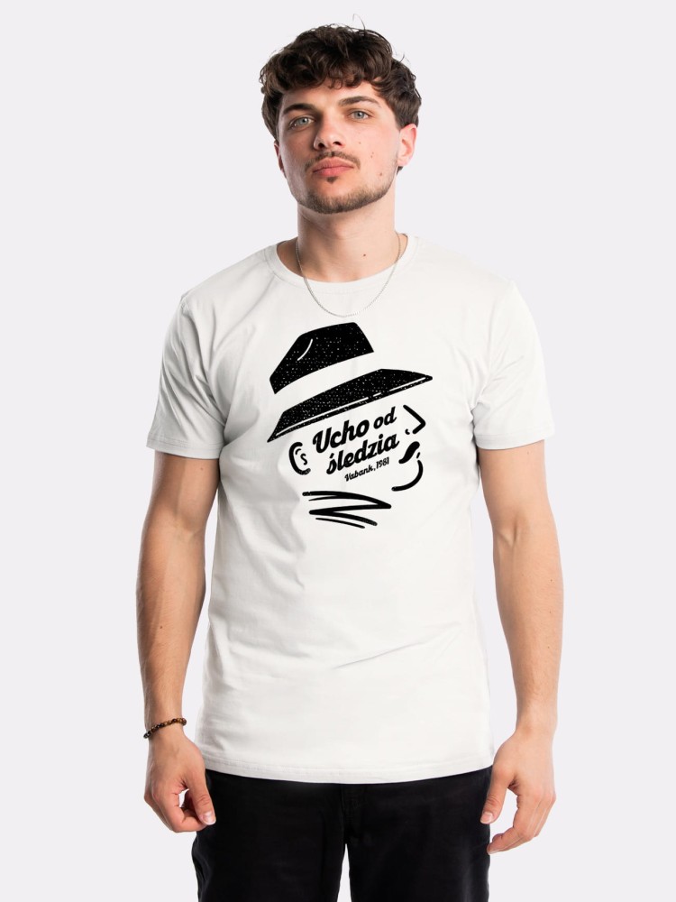 UCHO OD ŚLEDZIA / VABANK / koszulka męska / złamana biel