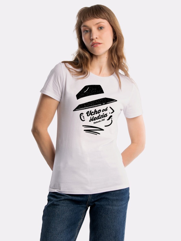 UCHO OD ŚLEDZIA / VABANK / koszulka damska / złamana biel