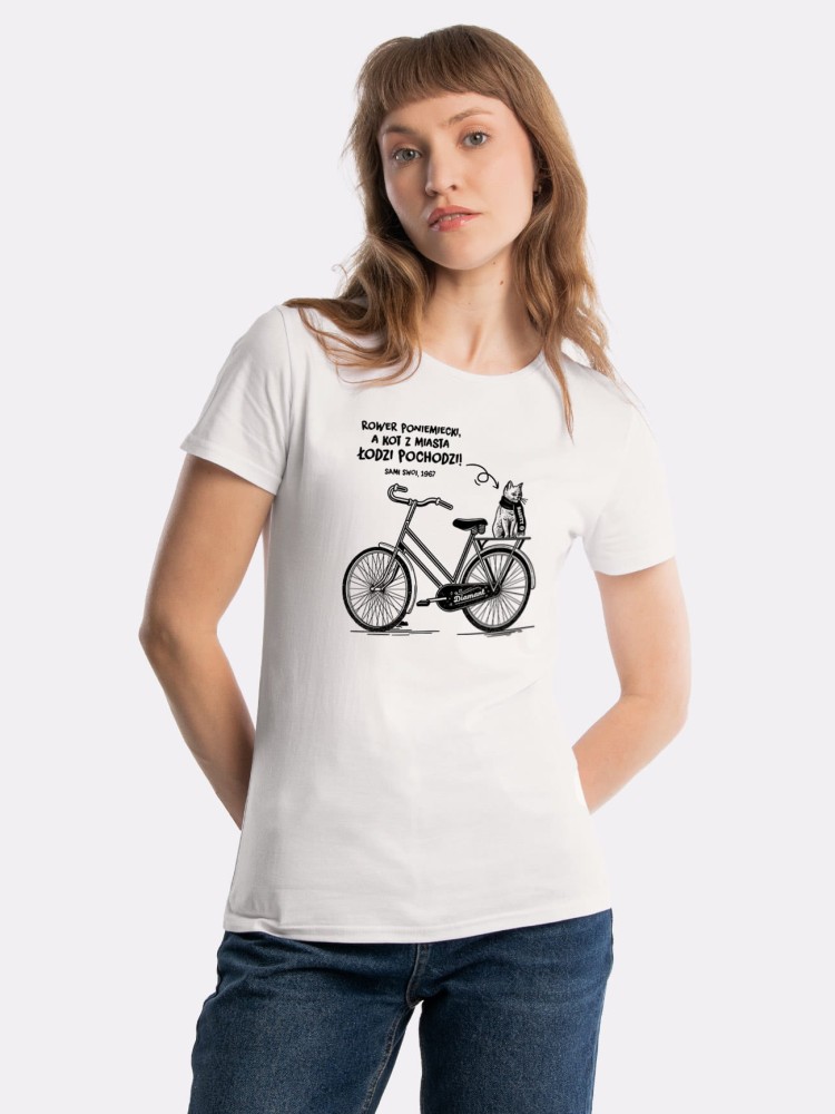 ROWER PONIEMIECKI / SAMI SWOI / koszulka damska / złamana biel