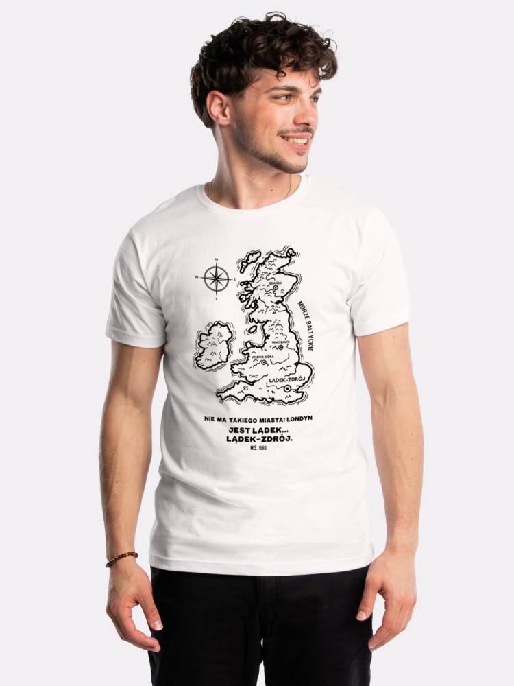 NIE MA TAKIEGO MIASTA: LONDYN / koszulka męska / złamana biel