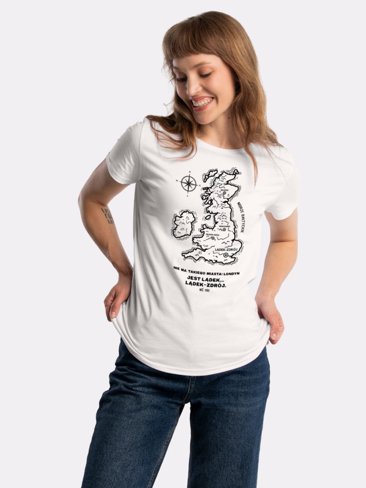 NIE MA TAKIEGO MIASTA: LONDYN / koszulka damska / złamana biel