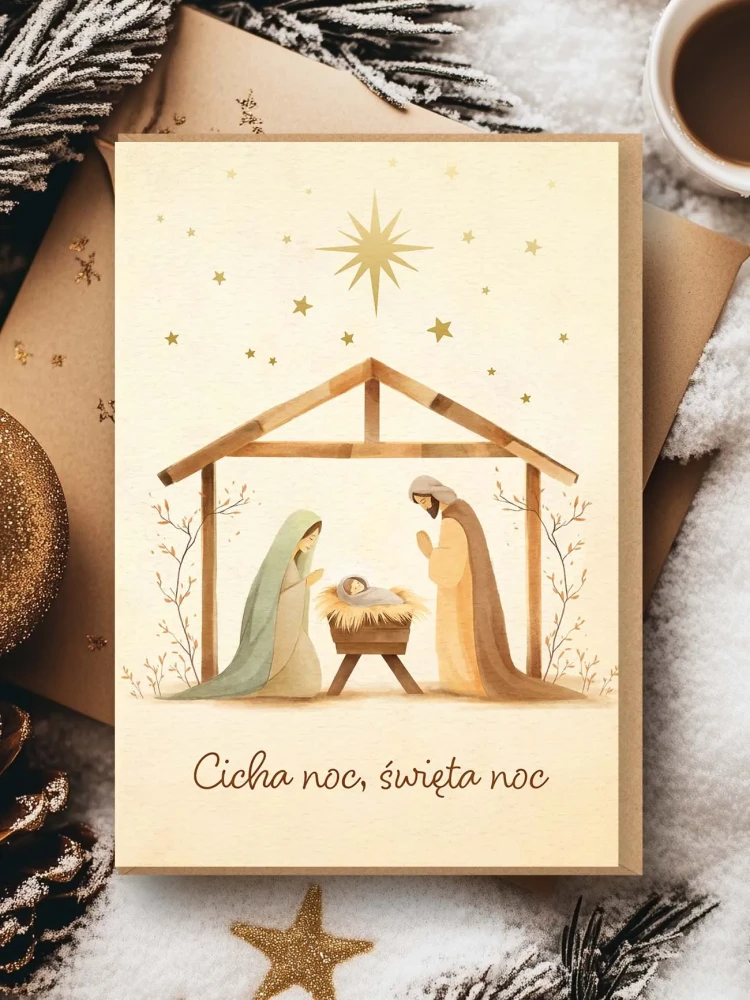 CICHA NOC / kartka świąteczna
