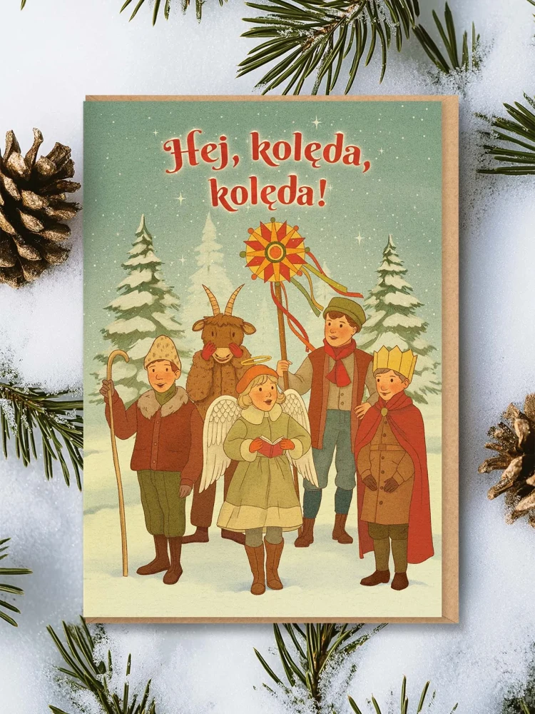 HEJ, KOLĘDA, KOLĘDA / kartka na święta Bożego Narodzenia