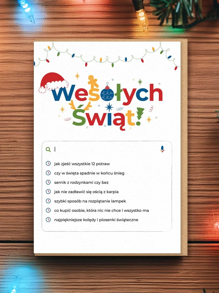 WESOŁYCH ŚWIĄT / WYSZUKIWARKA / kartka na święta Bożego Narodzenia