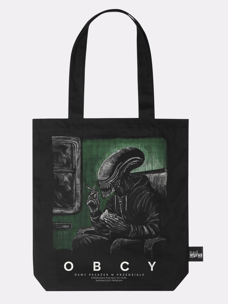 OBCY / PigOut x Nadwyraz.com / torba bawełniana / czarna
