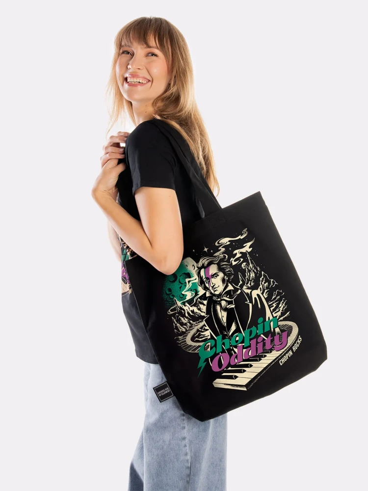 CHOPIN ODDITY / torba bawełniana / czarna