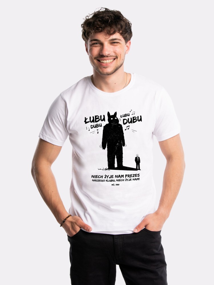 ŁUBU DUBU, ŁUBU DUBU / MIŚ / koszulka męska / biała
