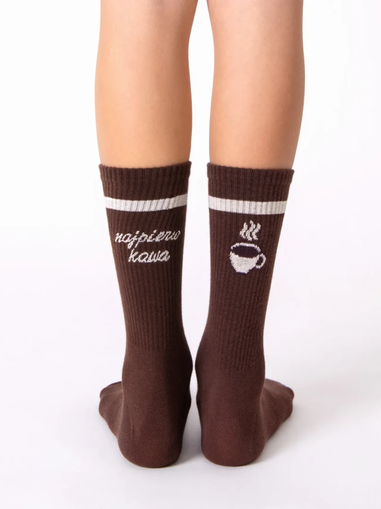 NAJPIERW KAWA / skarpety sportowe