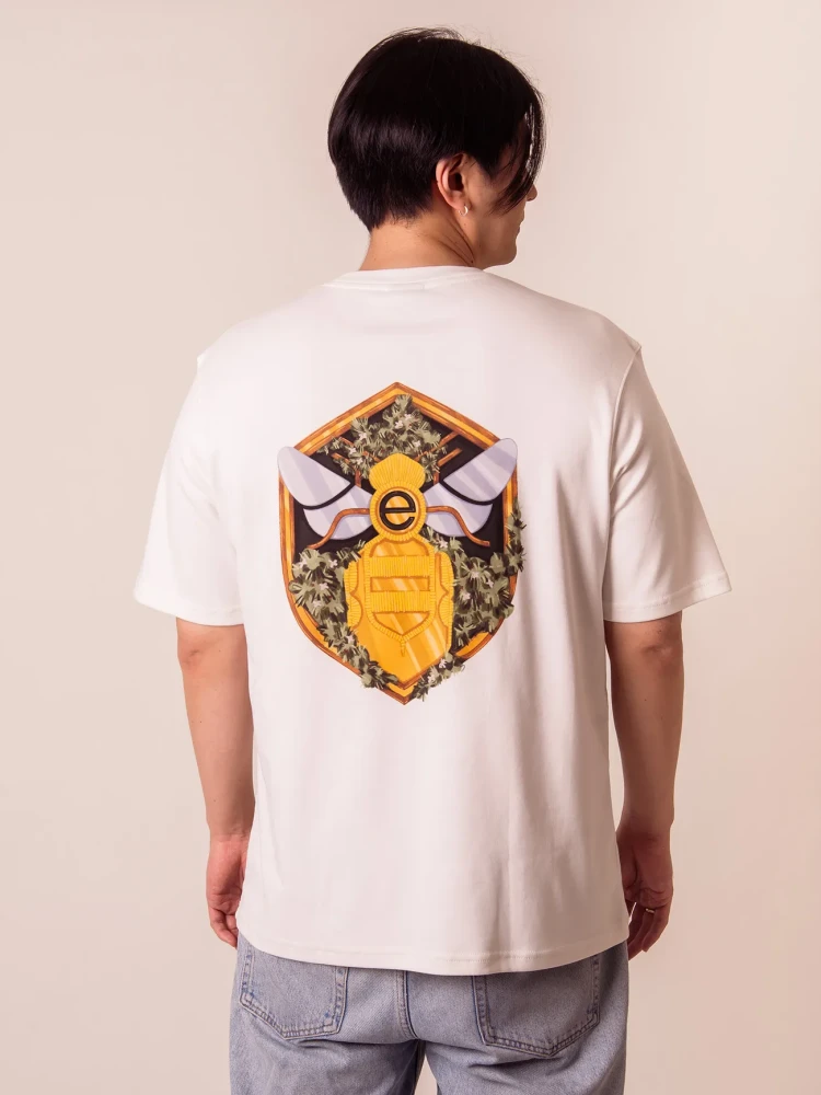 CHWAŁA ELODII / koszulka oversize unisex / złamana biel