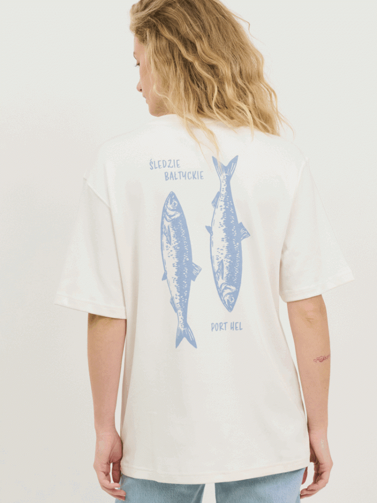 ŚLEDZIE BAŁTYCKIE / PORT HEL / koszulka oversize unisex