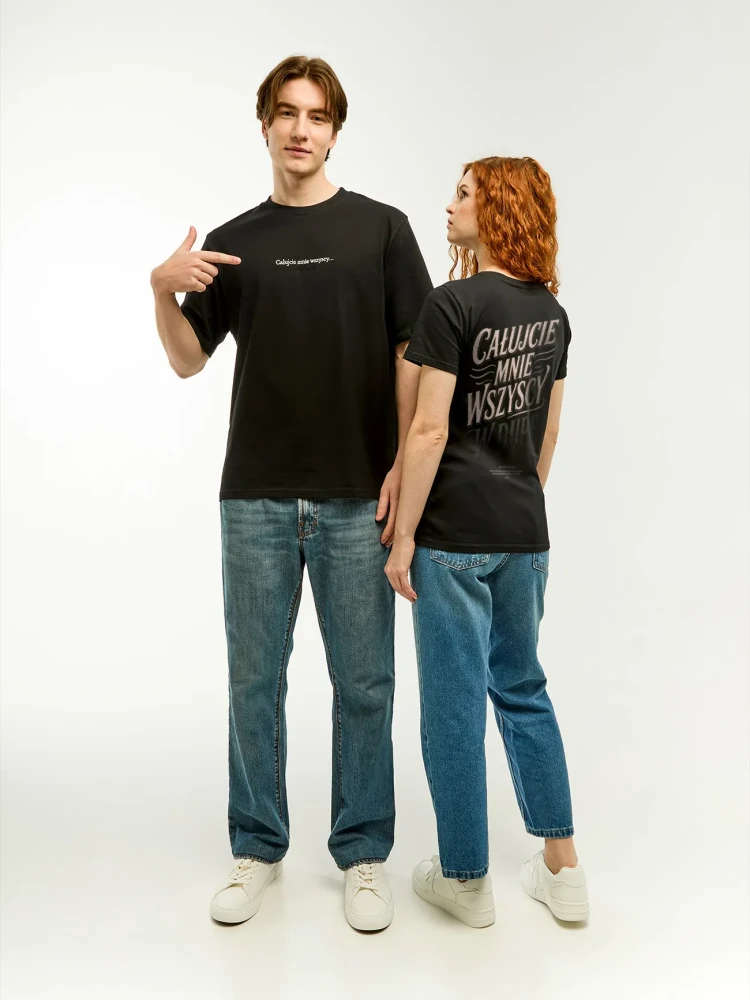 CAŁUJCIE MNIE WSZYSCY W DUPĘ / Julian Tuwim / koszulka oversize unisex