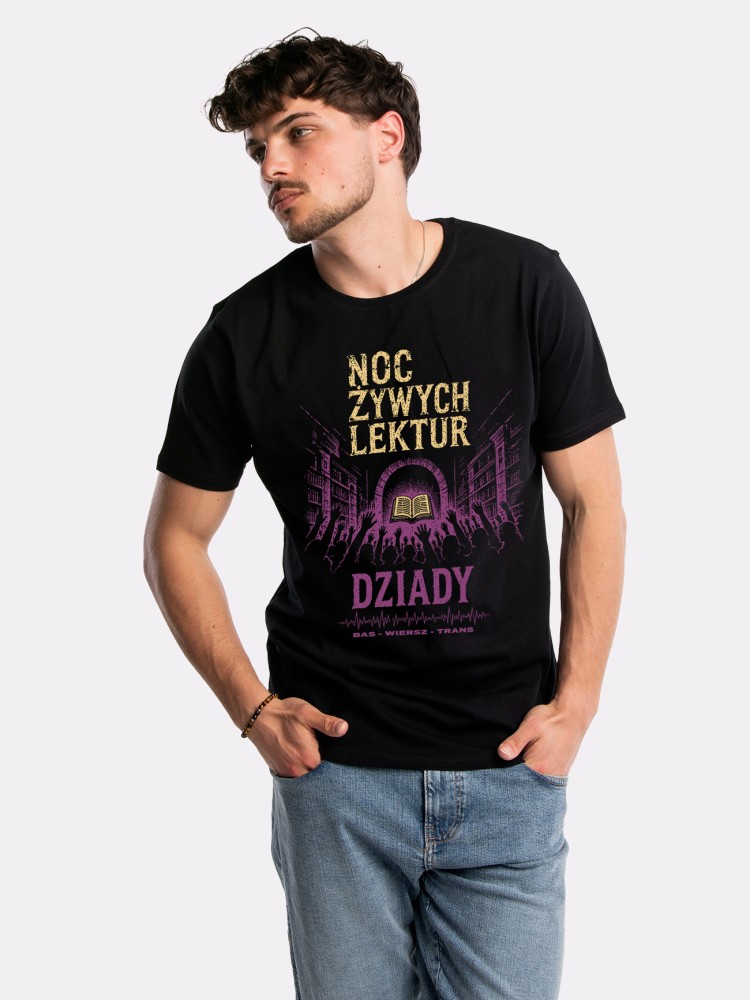 NOC ŻYWYCH LEKTUR / Adam Mickiewicz / koszulka męska