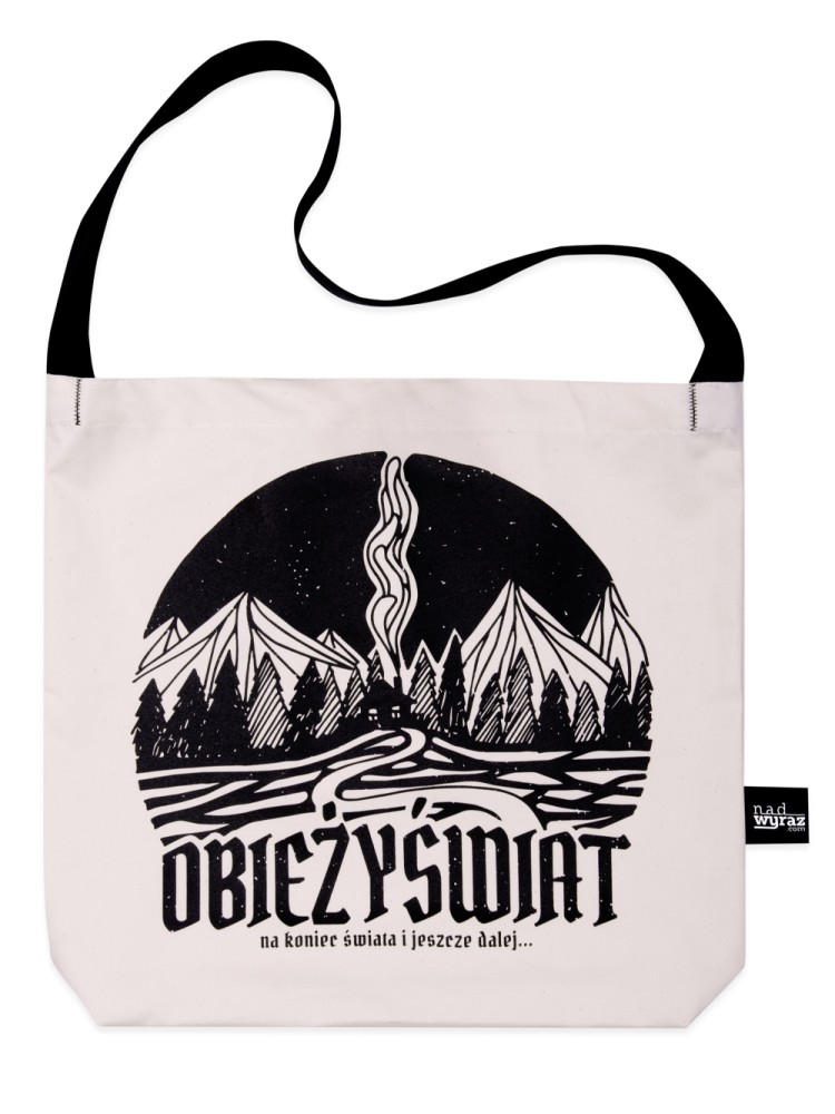 OBIEŻYŚWIAT / torba bawełniana / ecru