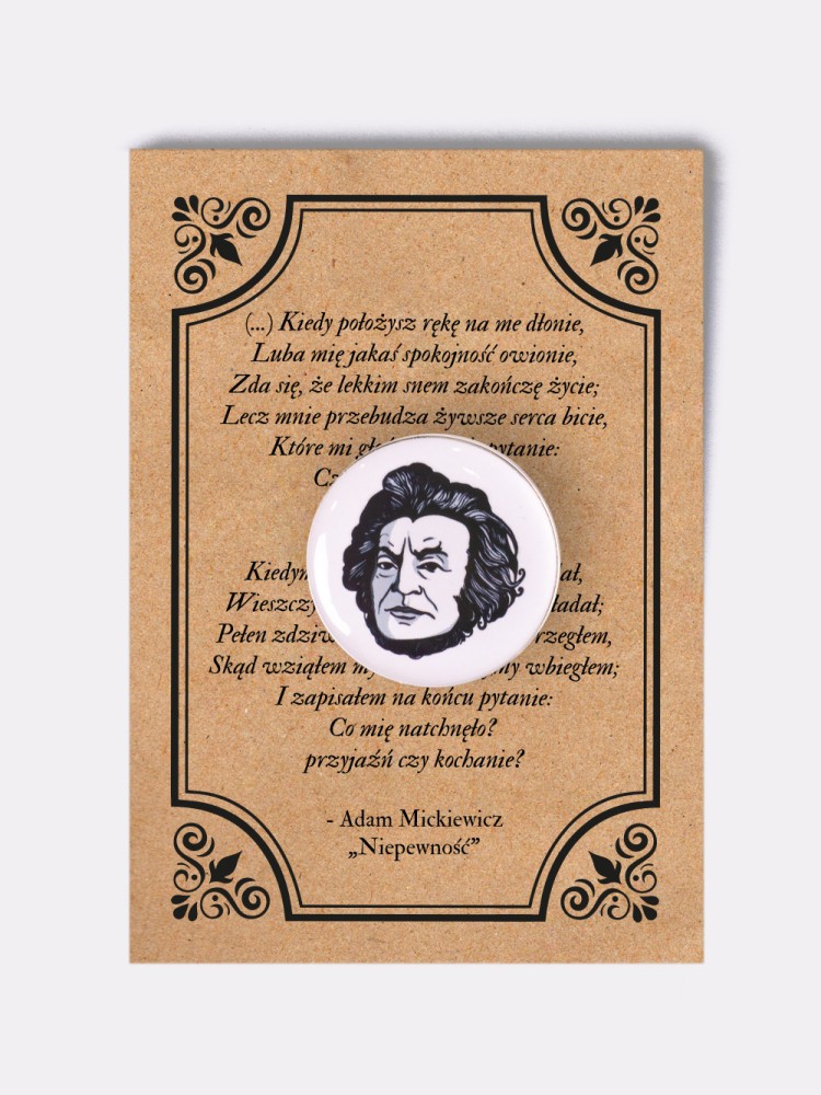 ADAM MICKIEWICZ / przypinka 