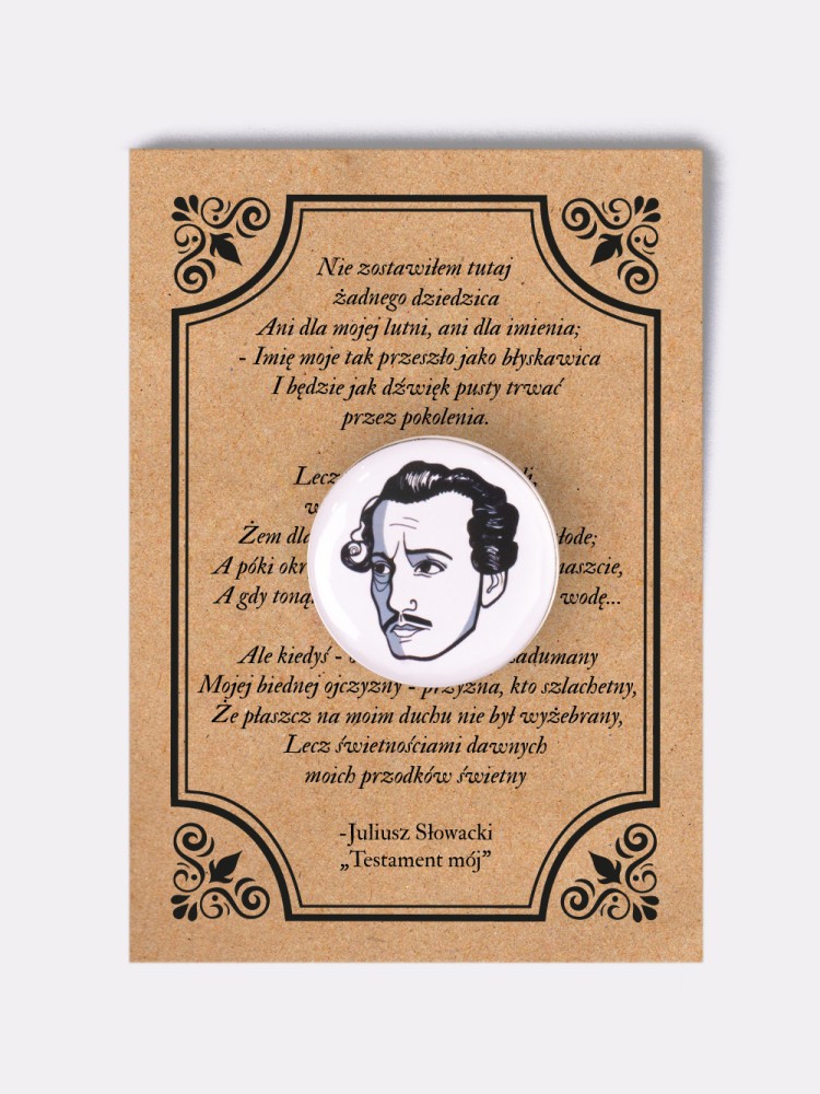 JULIUSZ SŁOWACKI / przypinka  