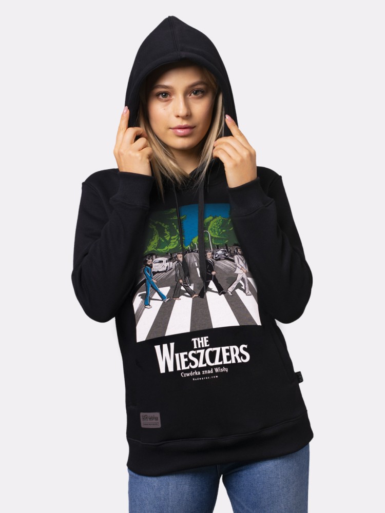 THE WIESZCZERS / bluza z kapturem damska / czarna