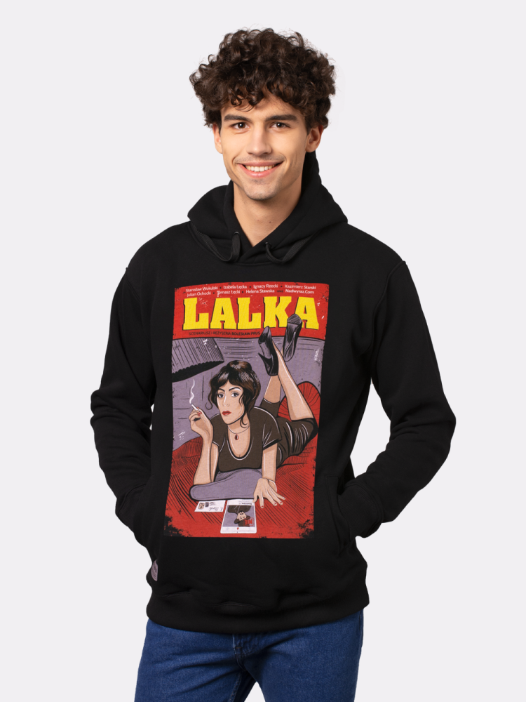 LALKA / bluza z kapturem męska / czarna