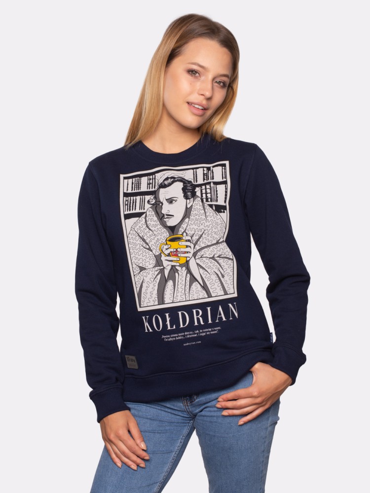 KOŁDRIAN / bluza damska / granatowa