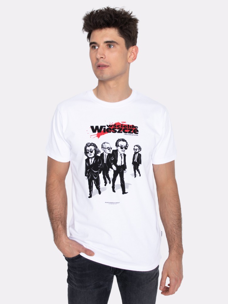 WŚCIEKŁE WIESZCZE / koszulka męska / biała